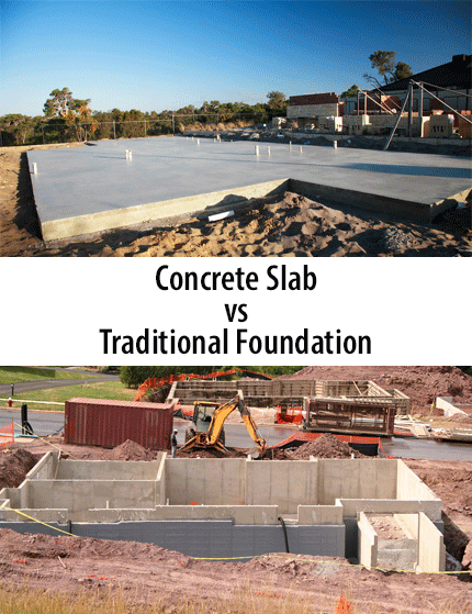 House Foundation vs Concrete Slab